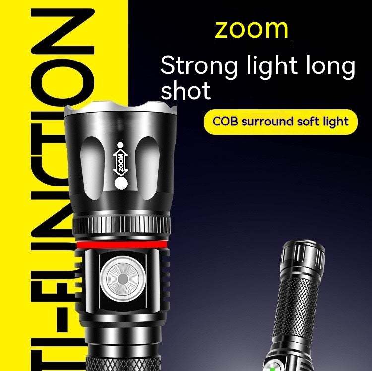 Illuminate Your Adventures with the Outdoor Camping Telescopic Flashlight