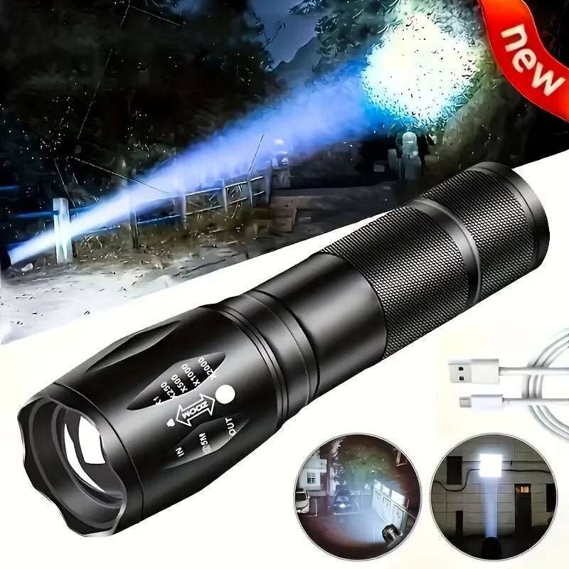 Illuminate Your Adventures with the High Power LED Tactical Flashlight