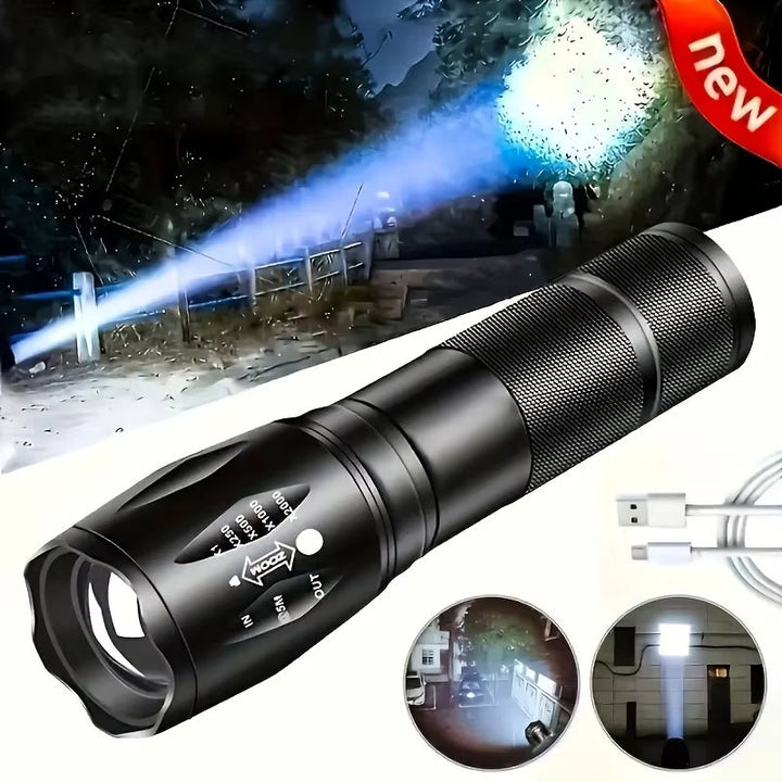 Illuminate Your Adventures with the High Power LED Tactical Flashlight