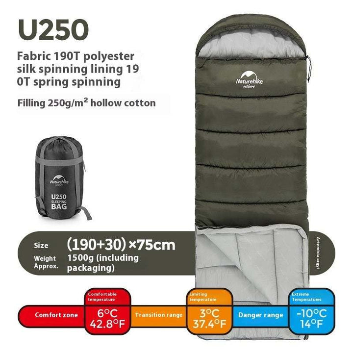Experience Ultimate Comfort with the Envelope Hooded Sleeping Bag