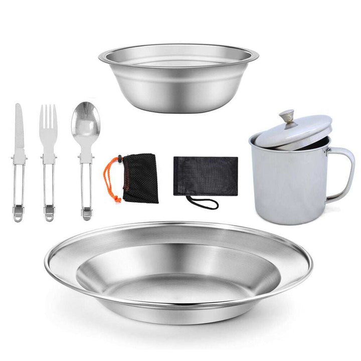 Elevate Your Outdoor Dining Experience with Our Stainless Steel Tableware
