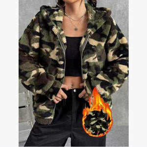 Discover the Ultimate Women's Casual Camouflage Hooded Jacket