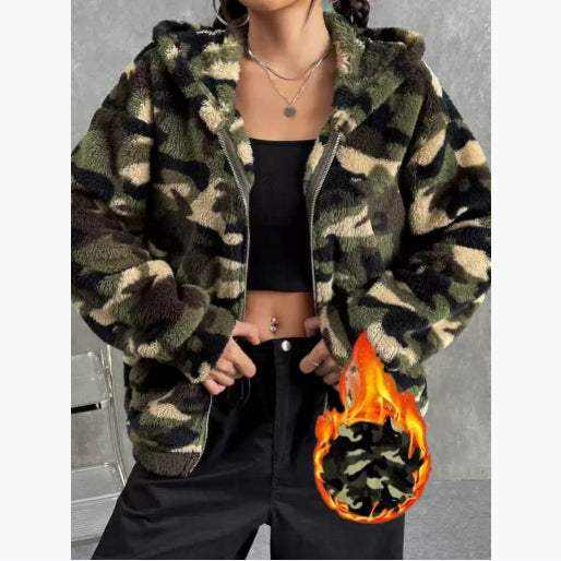 Discover the Ultimate Women's Casual Camouflage Hooded Jacket