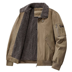 Stay Warm with Our Fleece-lined And Thickened Cotton Jacket