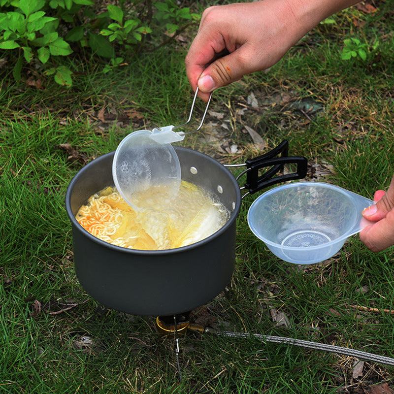 Elevate Your Camping Experience with Our Camping Combination Suit Pot Folding Mini Cookware