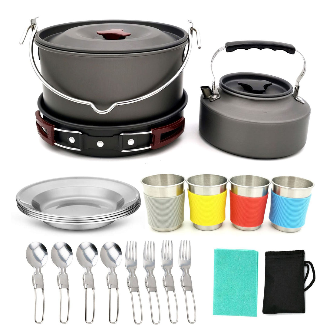 Camping Cookware Set New Oven Aluminum Pot