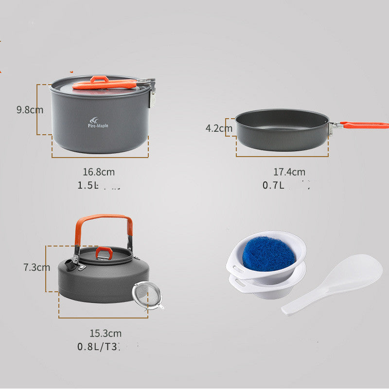 Outdoor Camping Picnic Portable Cookware Set