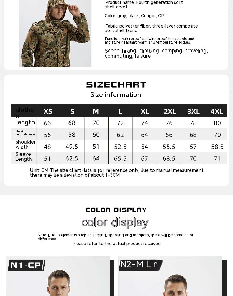 Men's Fleece Jacket Camouflage