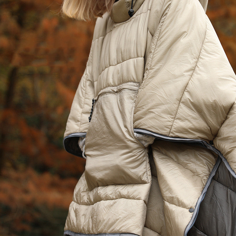 Thickened Cold Protection Cloak Sleeping Bag