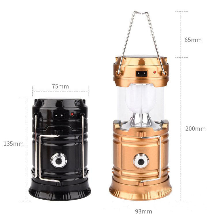 Multifunctional telescopic camping lantern