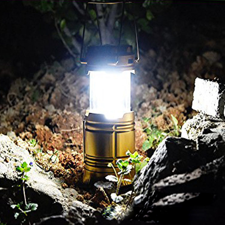 Multifunctional telescopic camping lantern