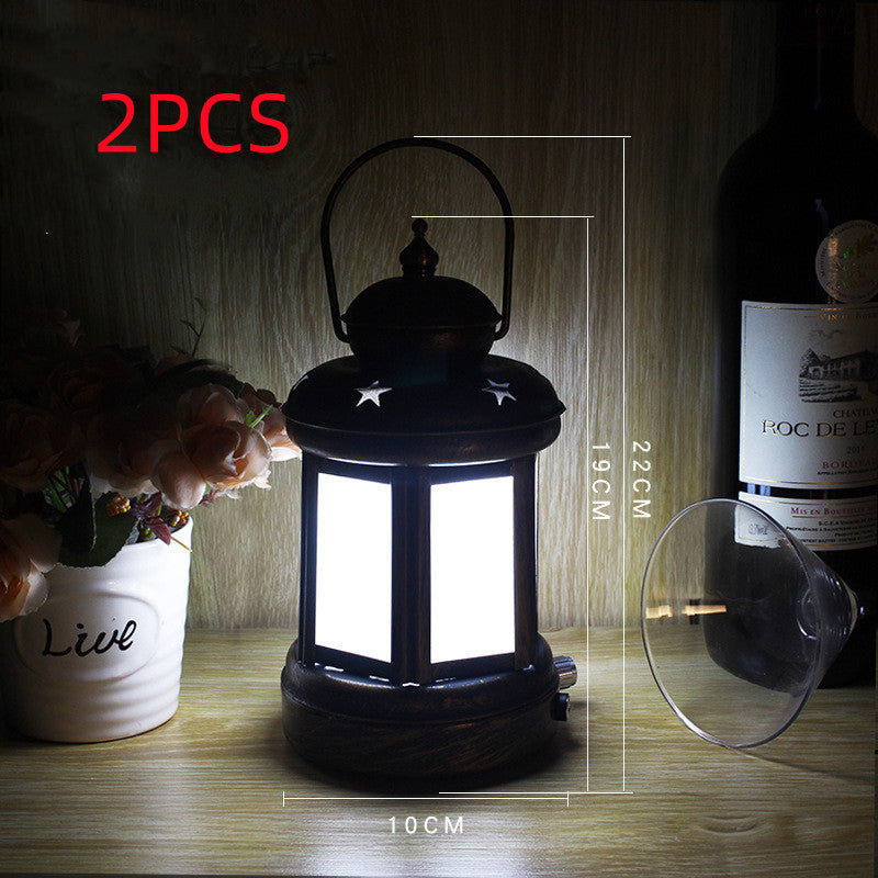 Camping Wrought Iron Portable Lamp