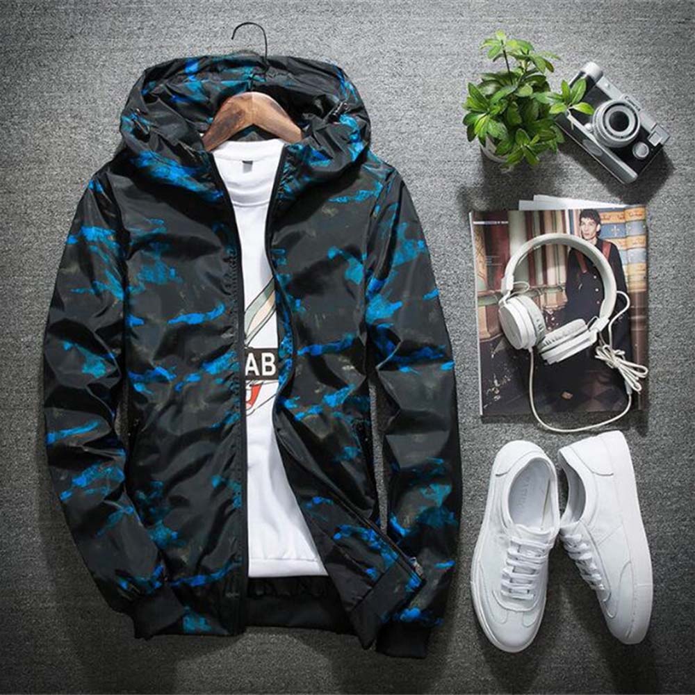 Camouflage jacket hooded jacket