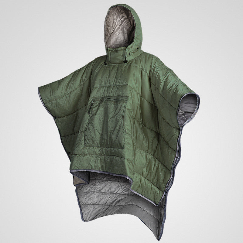 Thickened Cold Protection Cloak Sleeping Bag