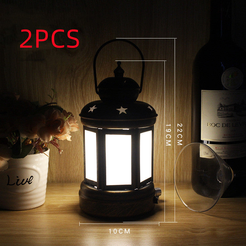 Camping Wrought Iron Portable Lamp