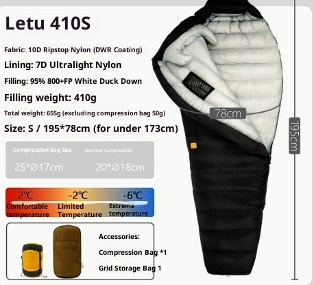 Outdoor Camping Ultra Light Down Sleeping Bag