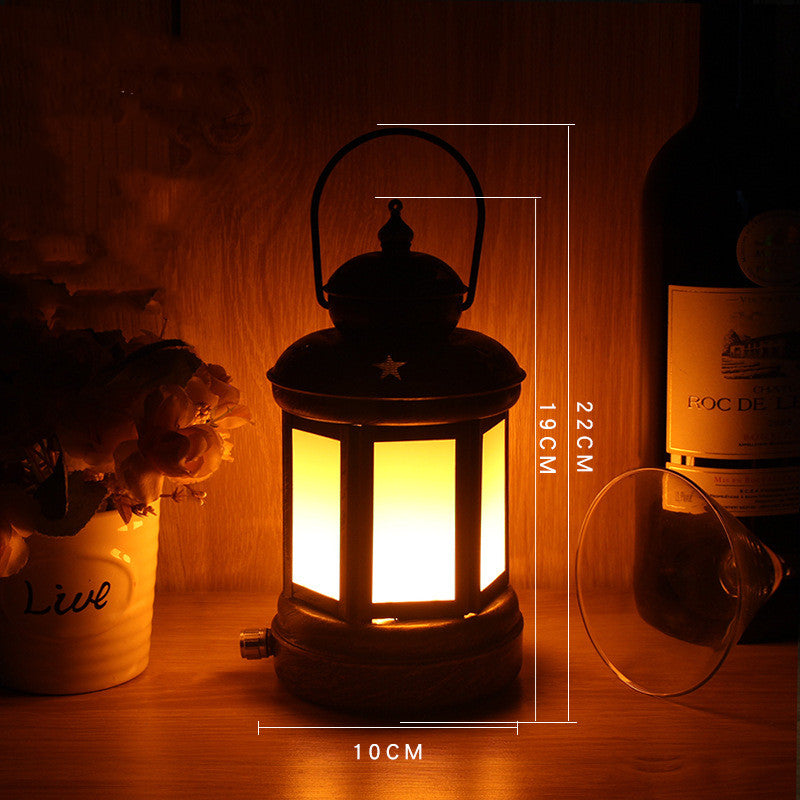 Camping Wrought Iron Portable Lamp