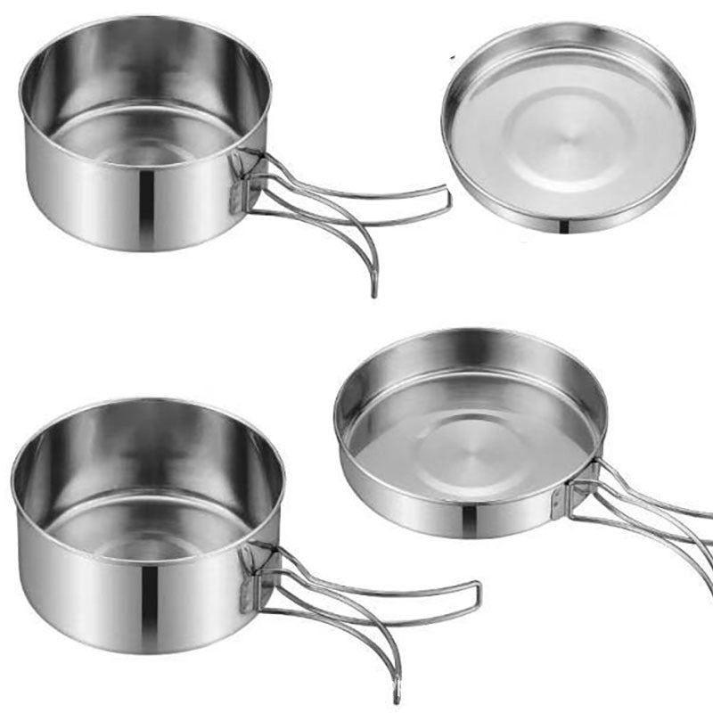 Outdoor Camping Portable Cookware Pot Set