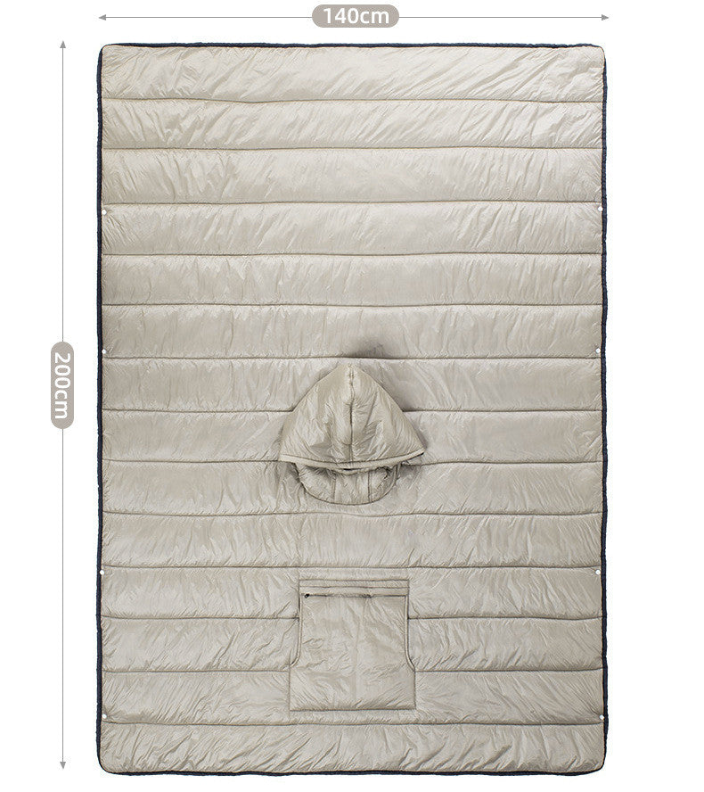 Thickened Cold Protection Cloak Sleeping Bag