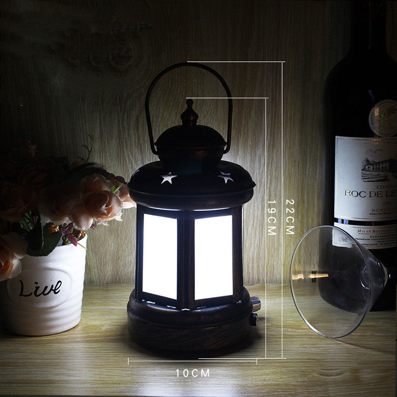 Camping Wrought Iron Portable Lamp