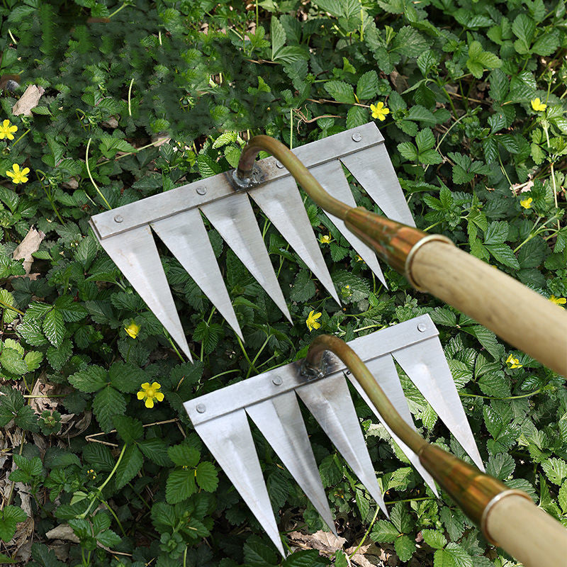 Household Digging And Planting Tools Hoe Tooth Rake