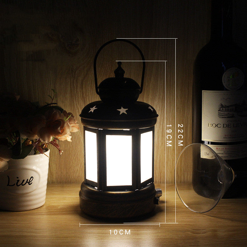 Camping Wrought Iron Portable Lamp